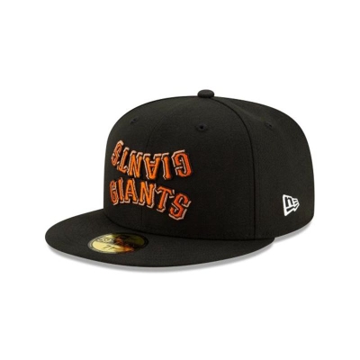 San Francisco Giants Gorra | New Era MLB Team Mirror 59fifty Fitted Cap Mexico - Negros